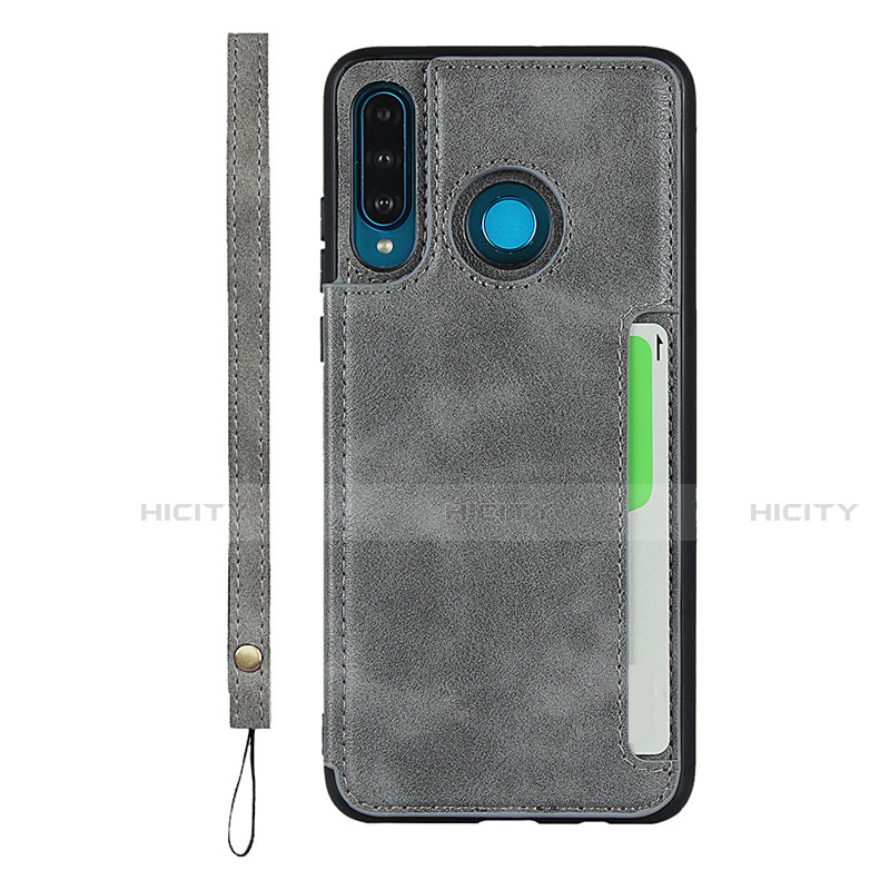 Funda Lujo Cuero Carcasa R05 para Huawei Nova 4e