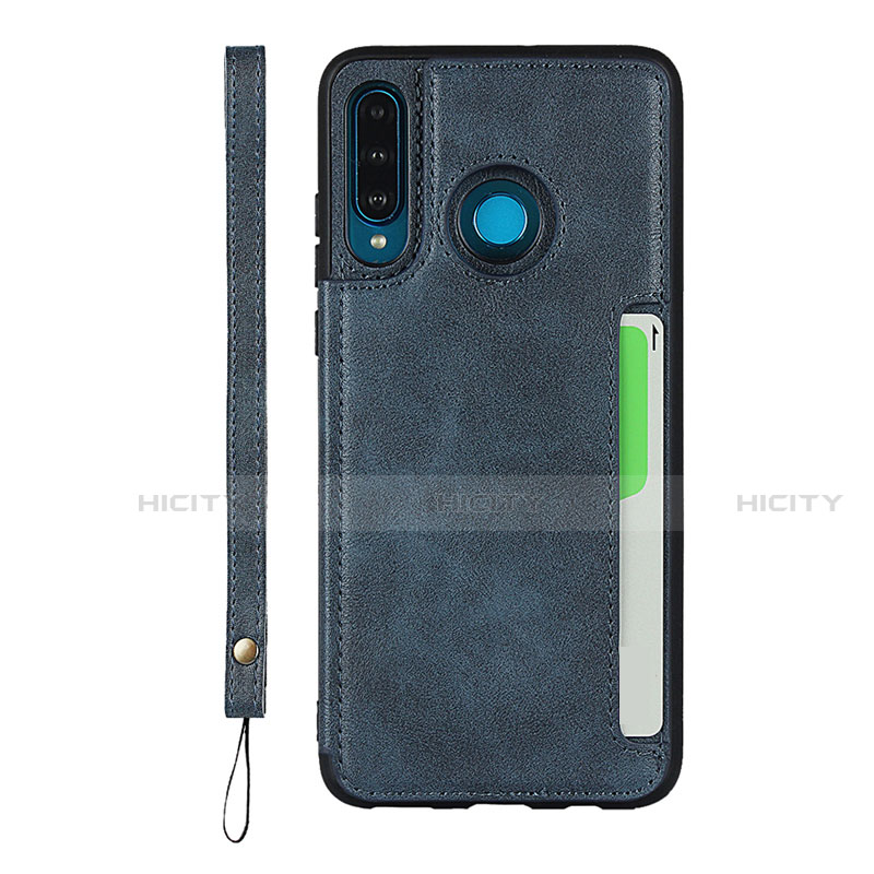 Funda Lujo Cuero Carcasa R05 para Huawei P30 Lite XL