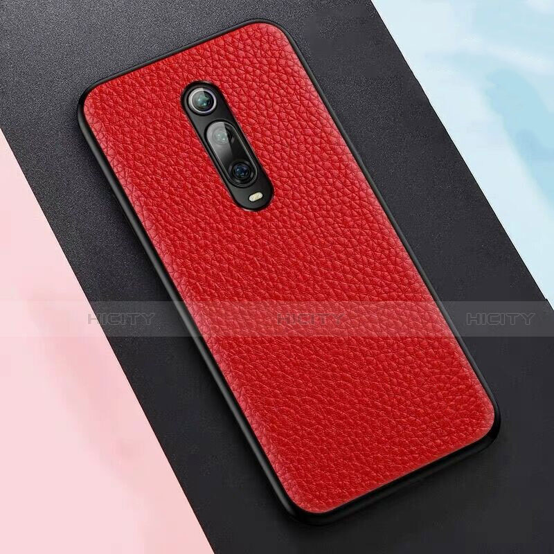 Funda Lujo Cuero Carcasa R05 para Xiaomi Mi 9T Rojo