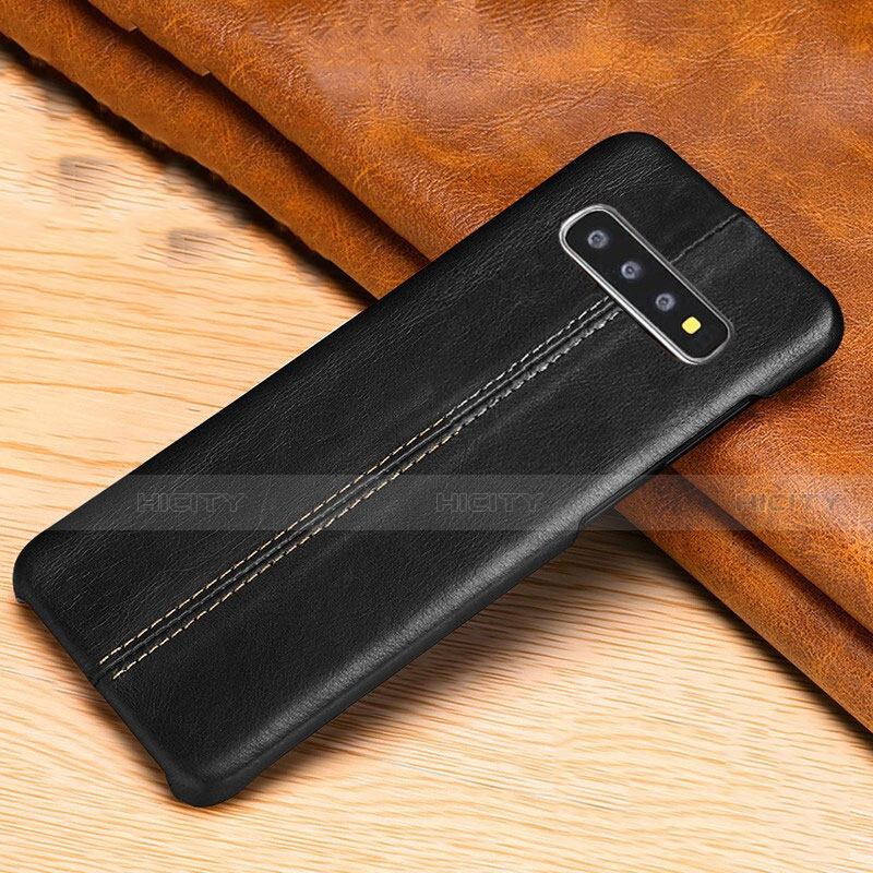 Funda Lujo Cuero Carcasa R06 para Samsung Galaxy S10 5G Negro