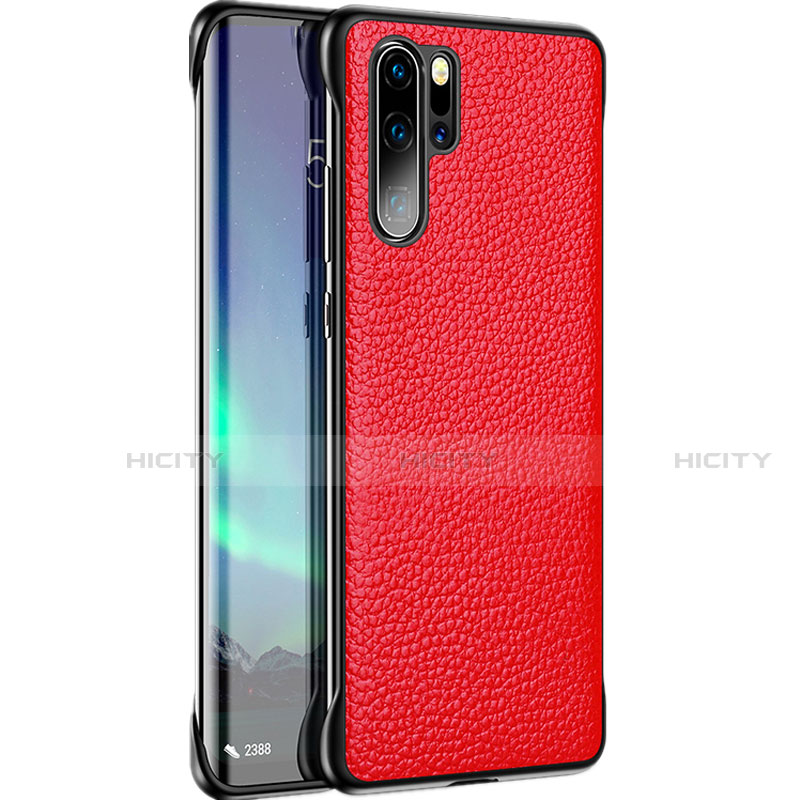 Funda Lujo Cuero Carcasa R07 para Huawei P30 Pro New Edition Rojo