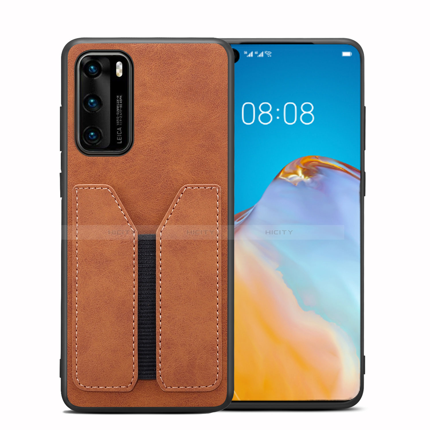 Funda Lujo Cuero Carcasa R07 para Huawei P40