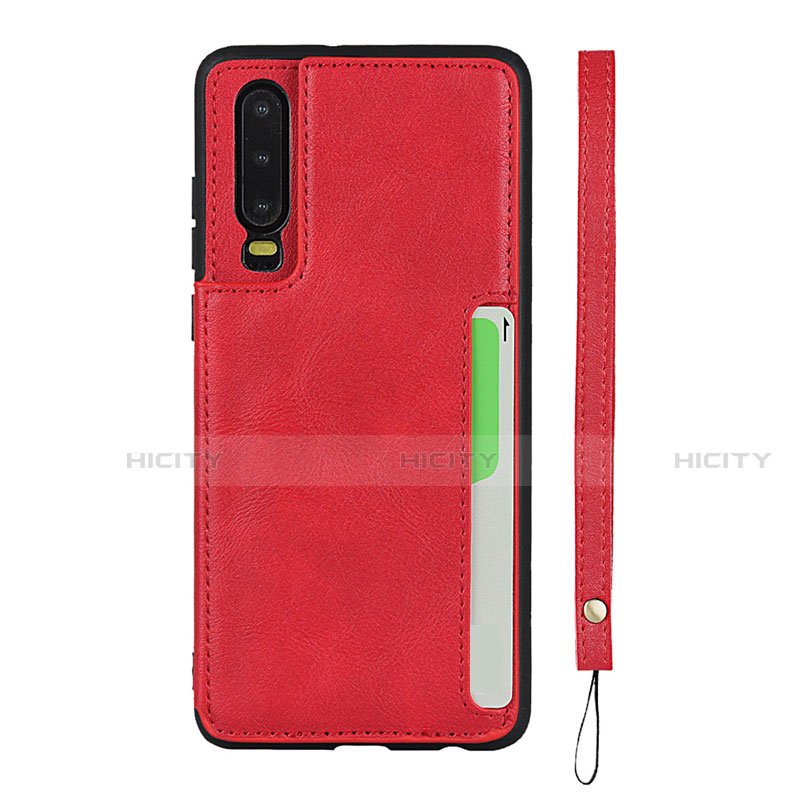 Funda Lujo Cuero Carcasa R08 para Huawei P30