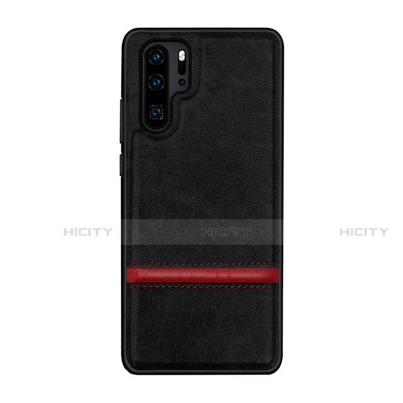 Funda Lujo Cuero Carcasa R10 para Huawei P30 Pro New Edition Negro