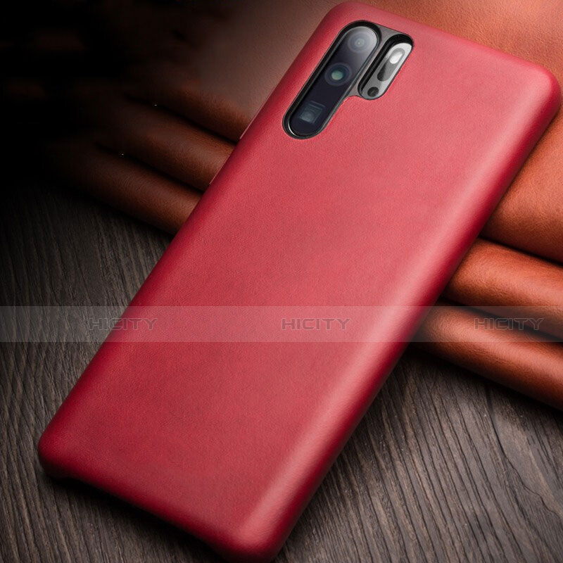 Funda Lujo Cuero Carcasa R11 para Huawei P30 Pro New Edition Rojo