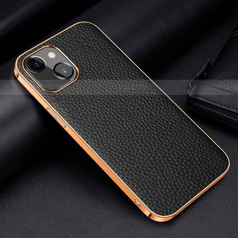 Funda Lujo Cuero Carcasa S01 para Apple iPhone 14 Plus