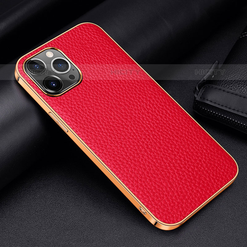 Funda Lujo Cuero Carcasa S01 para Apple iPhone 15 Pro