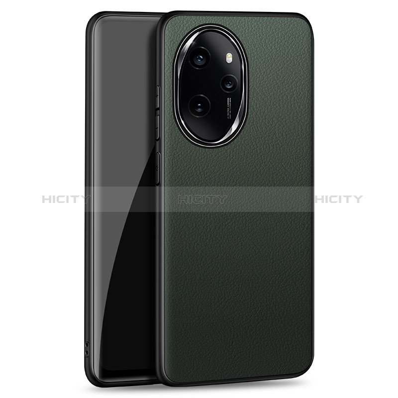 Funda Lujo Cuero Carcasa S01 para Huawei Honor 100 Pro 5G Verde Noche