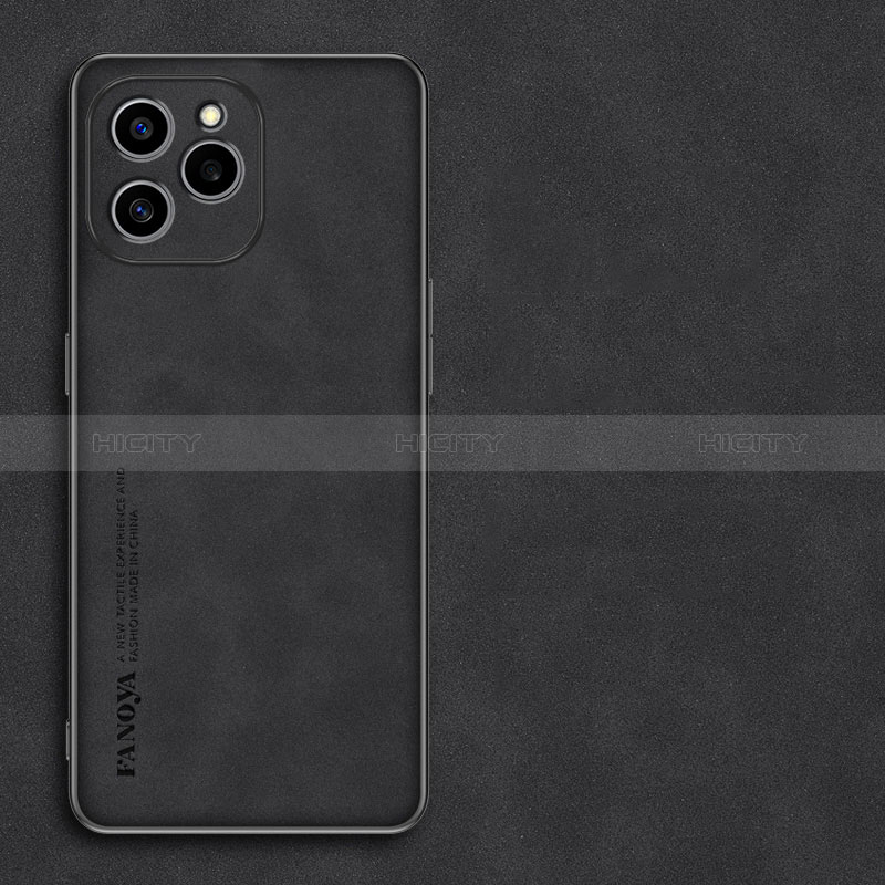 Funda Lujo Cuero Carcasa S01 para Huawei Honor 60 SE 5G Negro