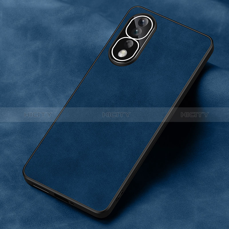 Funda Lujo Cuero Carcasa S01 para Huawei Honor 80 Pro 5G Azul