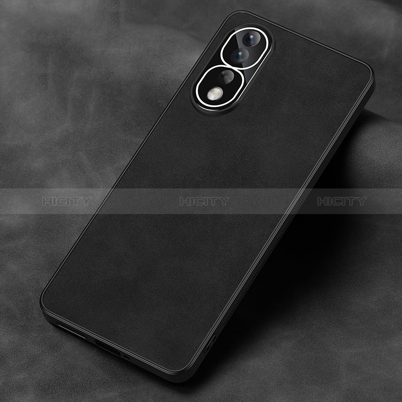 Funda Lujo Cuero Carcasa S01 para Huawei Honor 80 Pro 5G Negro