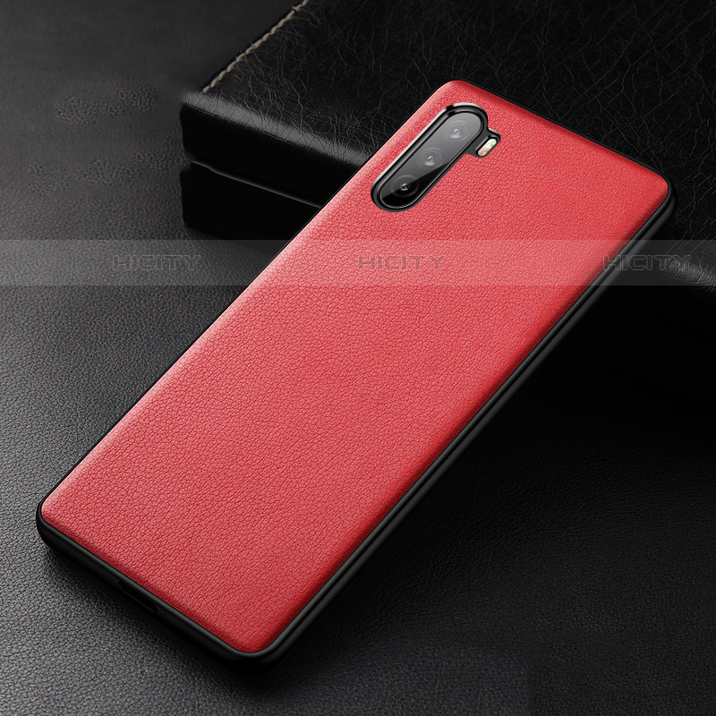 Funda Lujo Cuero Carcasa S01 para Huawei Mate 40 Lite 5G Rojo