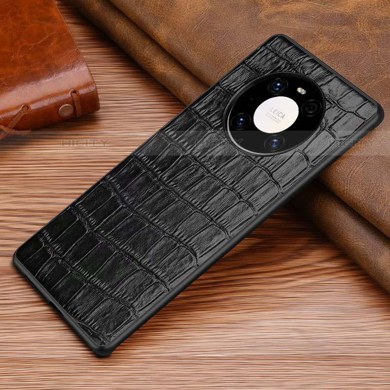 Funda Lujo Cuero Carcasa S01 para Huawei Mate 40E 5G Negro