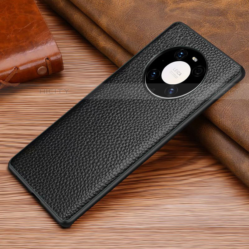 Funda Lujo Cuero Carcasa S01 para Huawei Mate 40E Pro 5G Negro