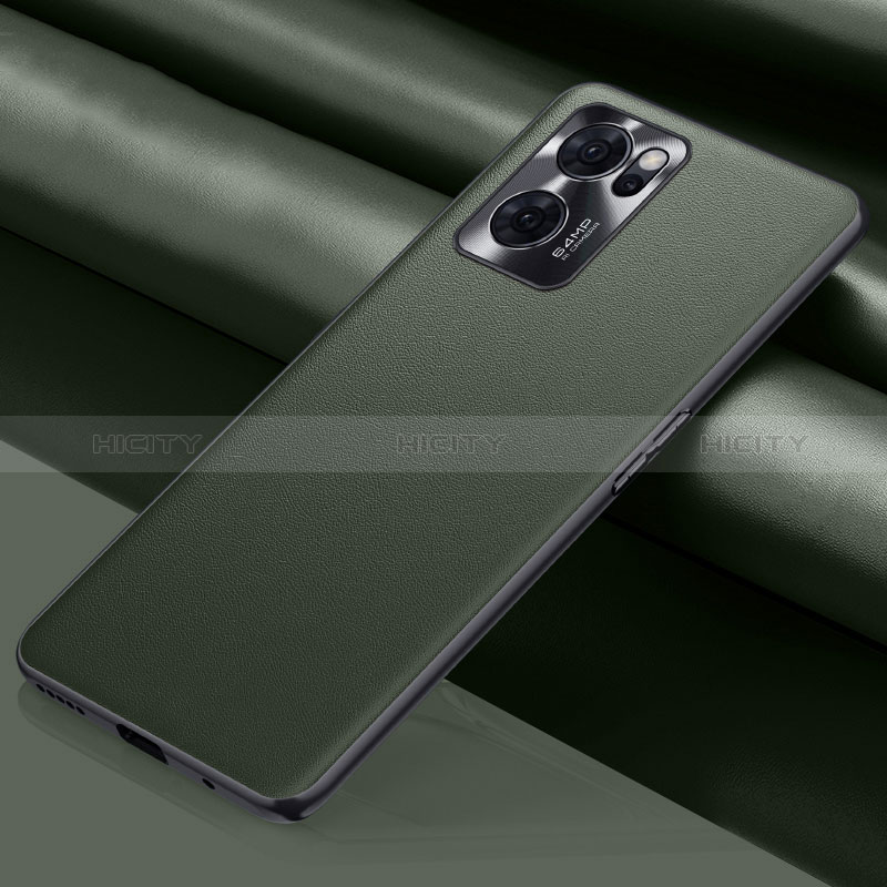 Funda Lujo Cuero Carcasa S01 para OnePlus Nord CE 2 5G Verde