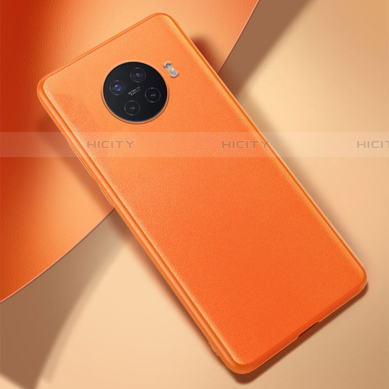 Funda Lujo Cuero Carcasa S01 para Oppo Ace2 Naranja