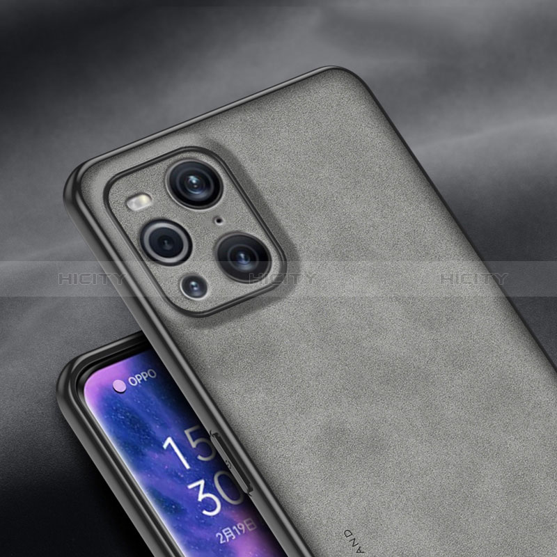 Funda Lujo Cuero Carcasa S01 para Oppo Find X3 5G