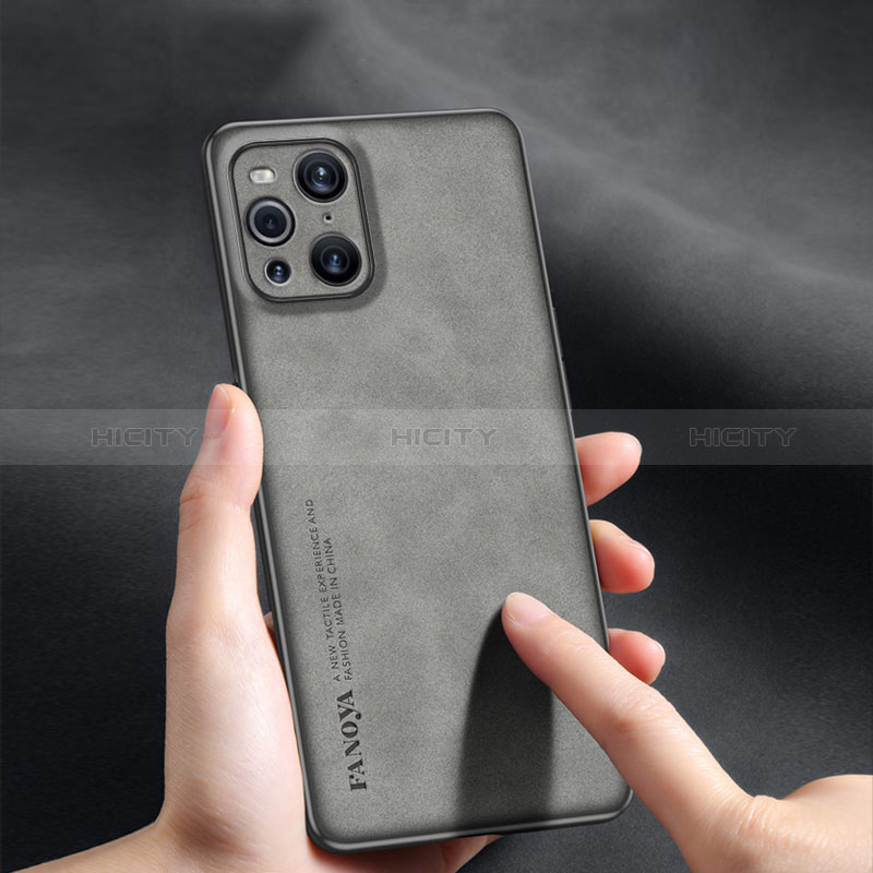 Funda Lujo Cuero Carcasa S01 para Oppo Find X3 5G