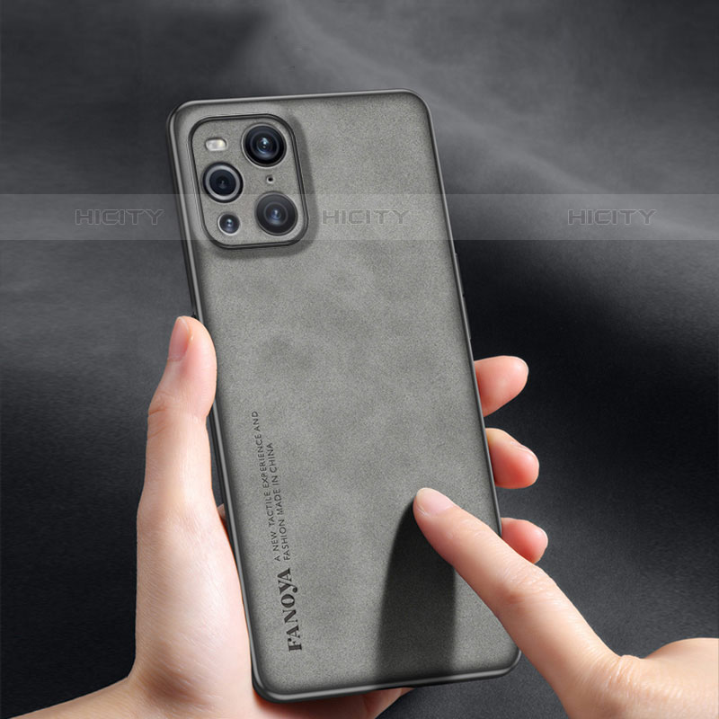 Funda Lujo Cuero Carcasa S01 para Oppo Find X3 Pro 5G