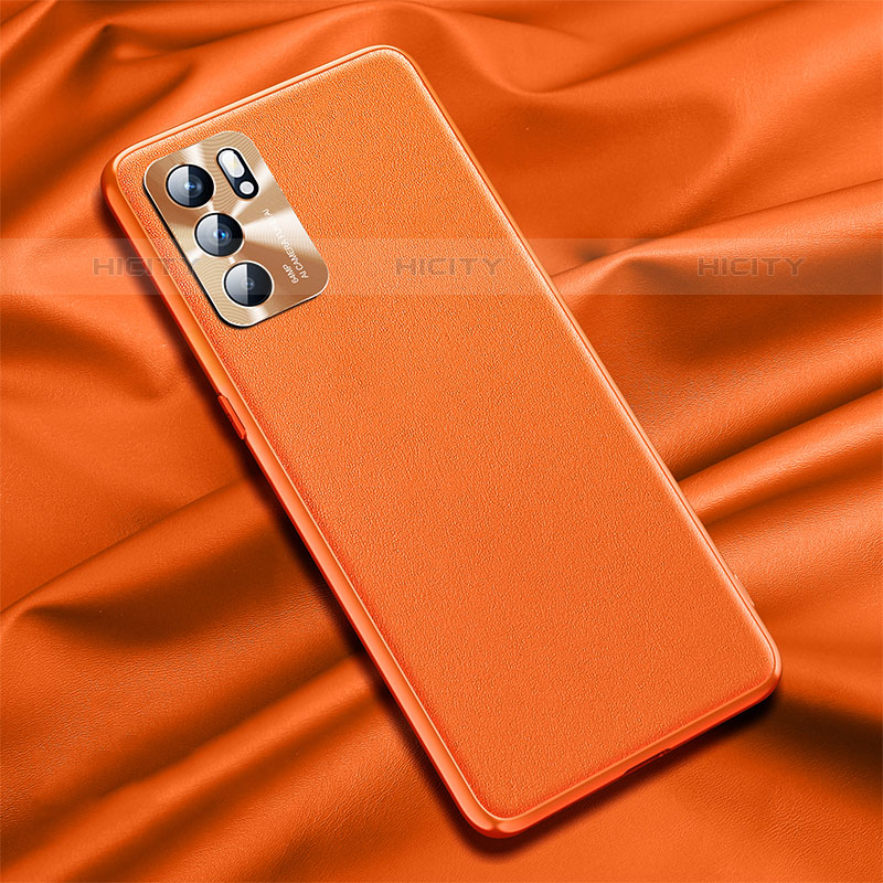 Funda Lujo Cuero Carcasa S01 para Oppo Reno6 5G