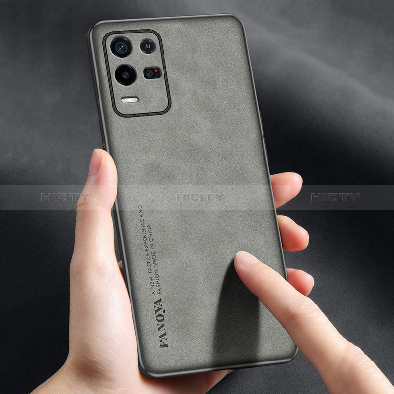 Funda Lujo Cuero Carcasa S01 para Realme 8 5G