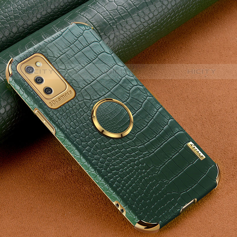 Funda Lujo Cuero Carcasa S01 para Samsung Galaxy M02s Verde