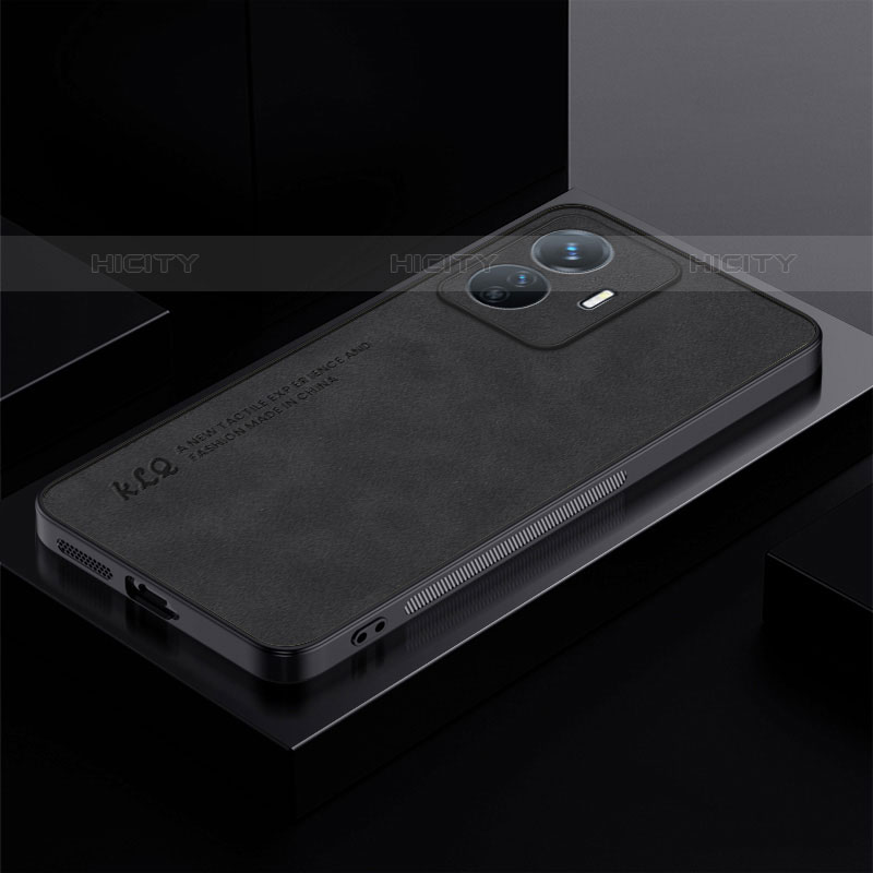 Funda Lujo Cuero Carcasa S01 para Vivo iQOO Z6 Lite 5G Negro