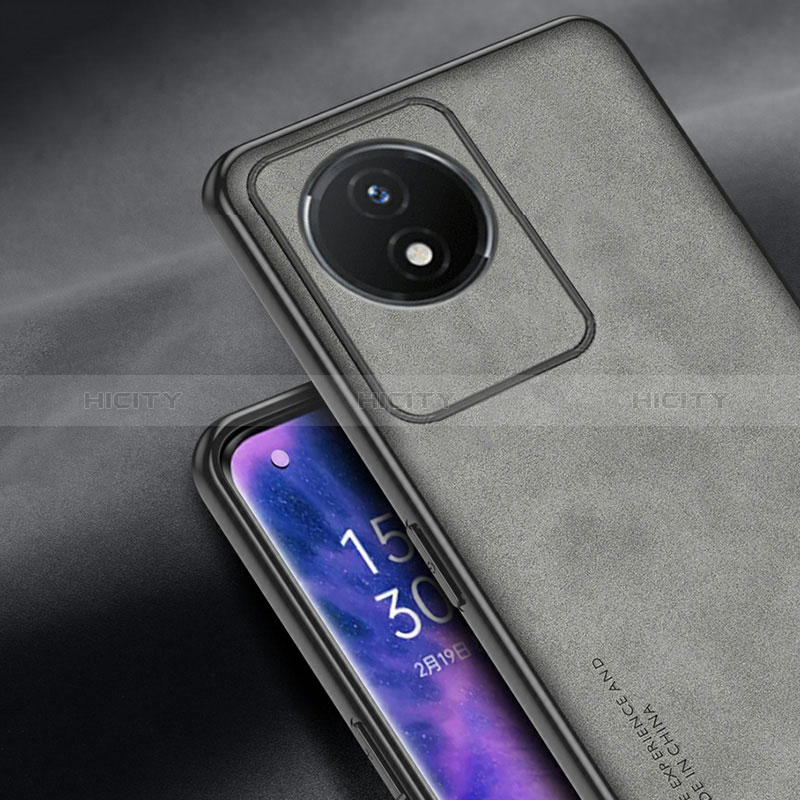 Funda Lujo Cuero Carcasa S01 para Vivo Y02A