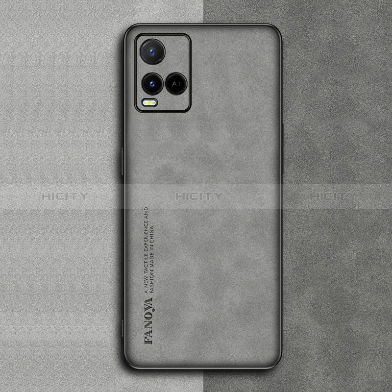 Funda Lujo Cuero Carcasa S01 para Vivo Y21G