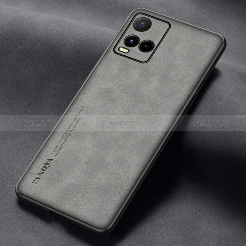 Funda Lujo Cuero Carcasa S01 para Vivo Y21G