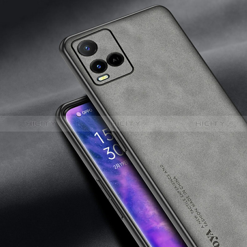 Funda Lujo Cuero Carcasa S01 para Vivo Y21G