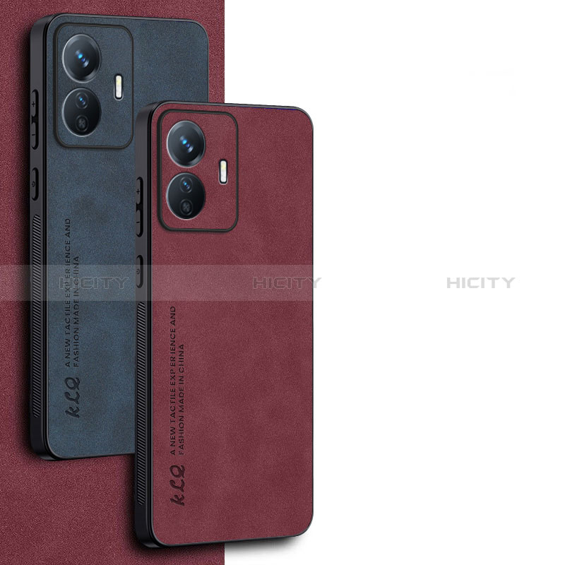 Funda Lujo Cuero Carcasa S01 para Vivo Y77e t1