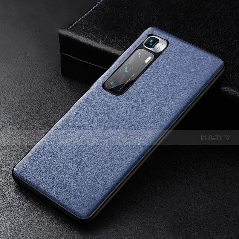 Funda Lujo Cuero Carcasa S01 para Xiaomi Mi 10 Ultra Azul