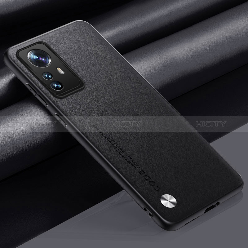 Funda Lujo Cuero Carcasa S01 para Xiaomi Mi 12T Pro 5G Negro