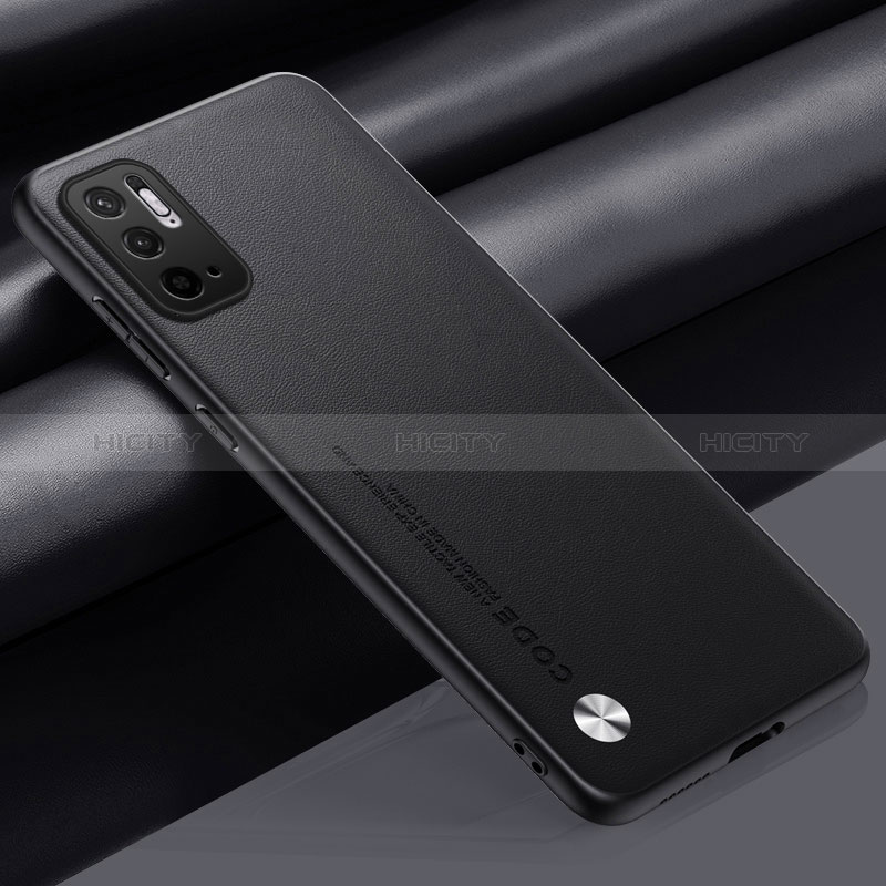 Funda Lujo Cuero Carcasa S01 para Xiaomi POCO M3 Pro 5G Negro