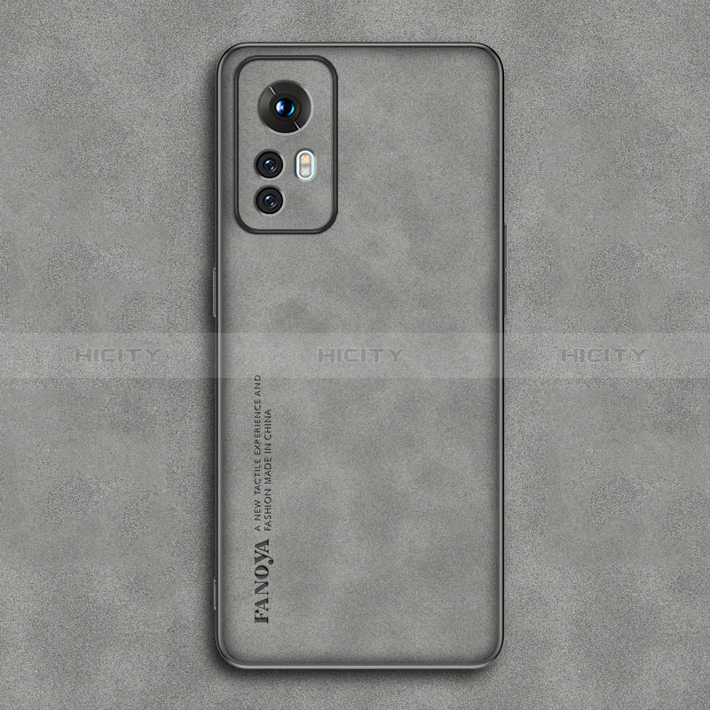 Funda Lujo Cuero Carcasa S01 para Xiaomi Redmi Note 12S Gris