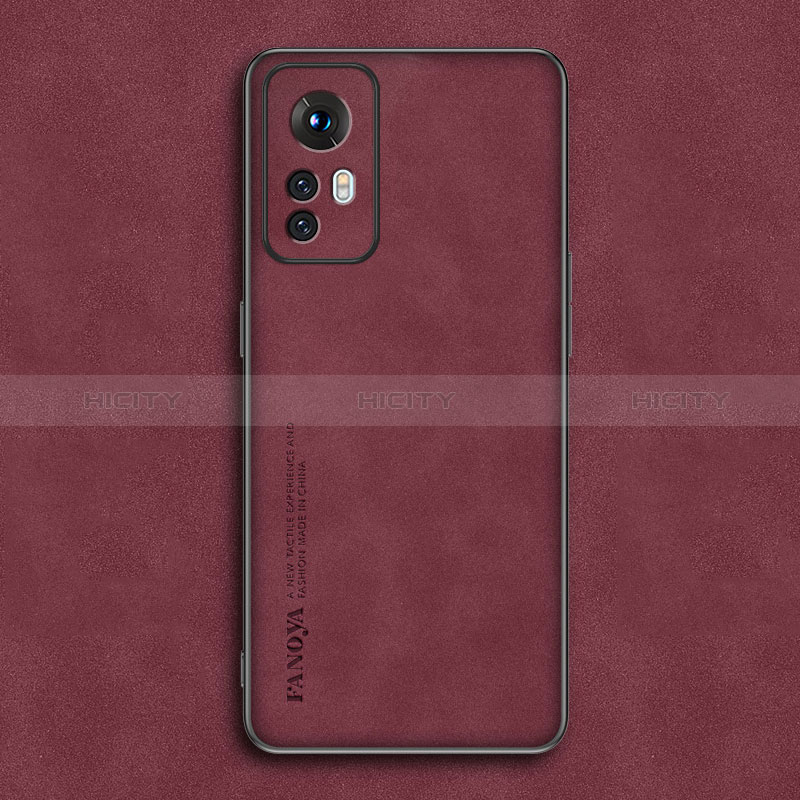 Funda Lujo Cuero Carcasa S01 para Xiaomi Redmi Note 12S Rojo