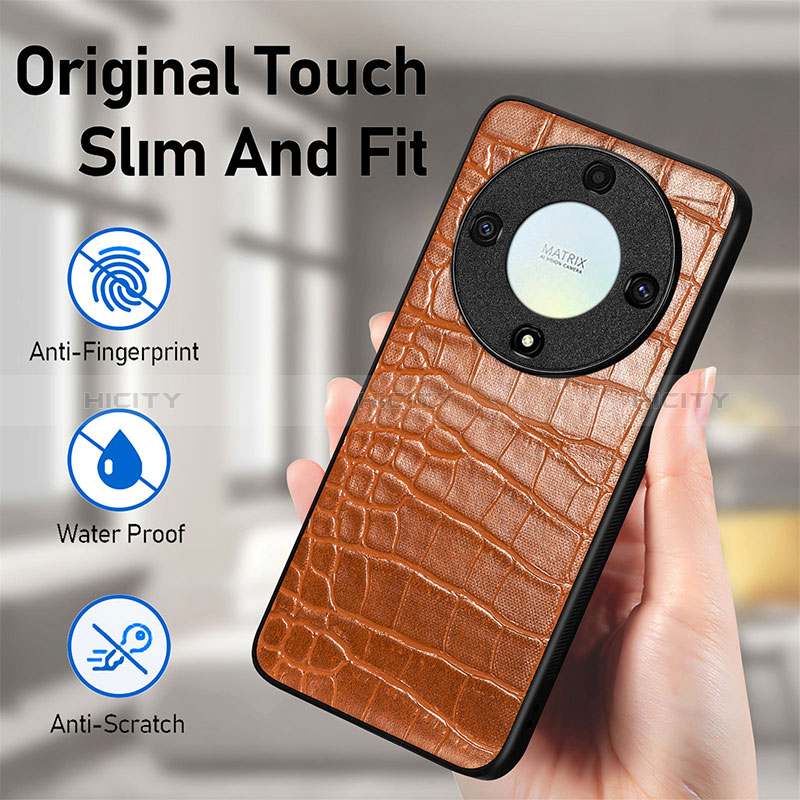 Funda Lujo Cuero Carcasa S01D para Huawei Honor Magic5 Lite 5G