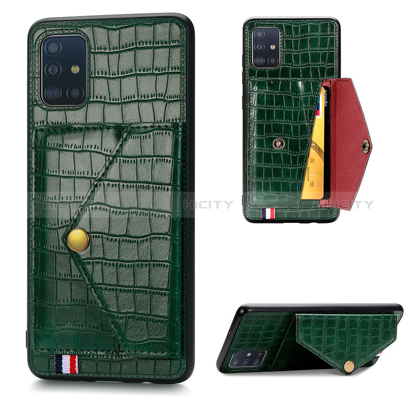 Funda Lujo Cuero Carcasa S01D para Samsung Galaxy A51 4G