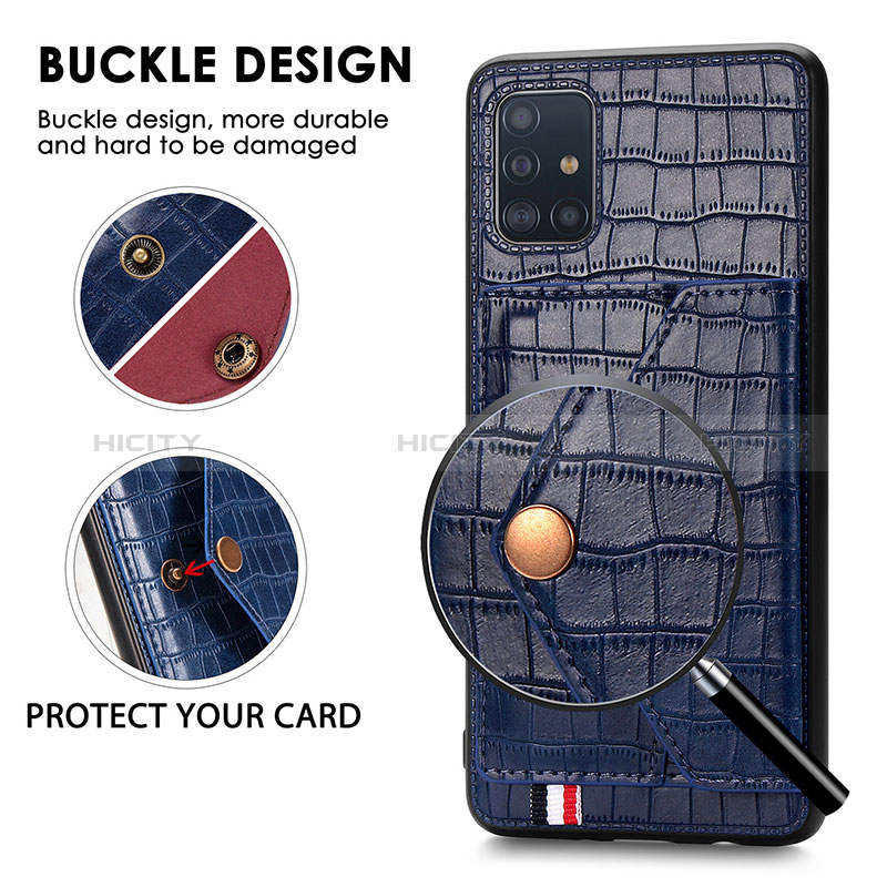 Funda Lujo Cuero Carcasa S01D para Samsung Galaxy A71 4G A715