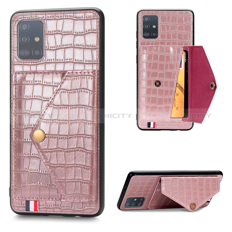 Funda Lujo Cuero Carcasa S01D para Samsung Galaxy A71 4G A715