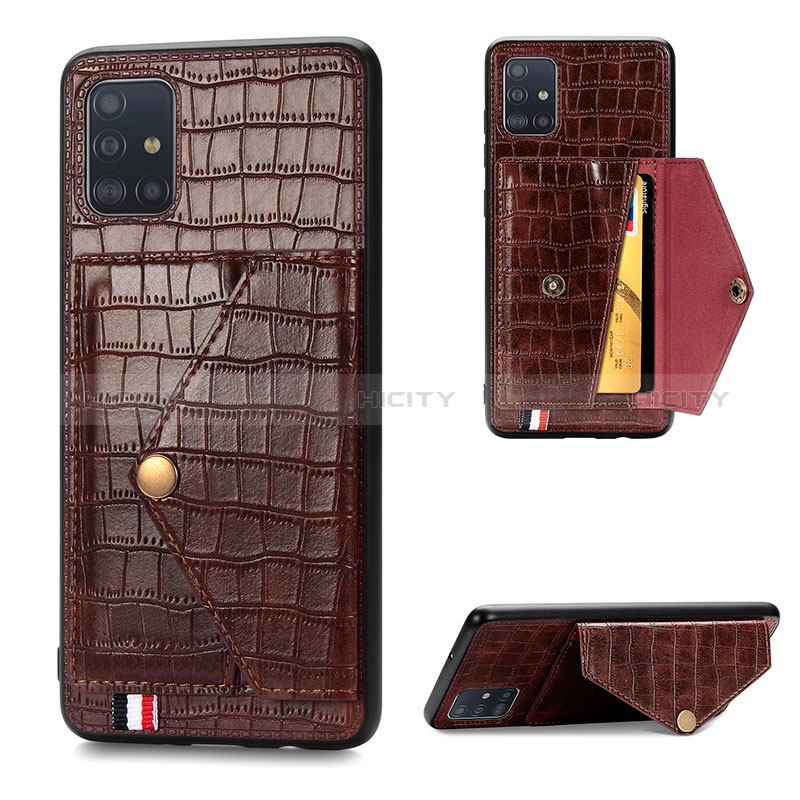 Funda Lujo Cuero Carcasa S01D para Samsung Galaxy A71 4G A715