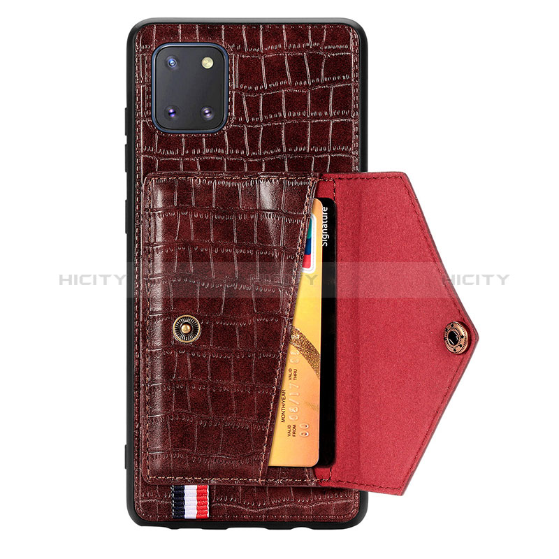 Funda Lujo Cuero Carcasa S01D para Samsung Galaxy A81