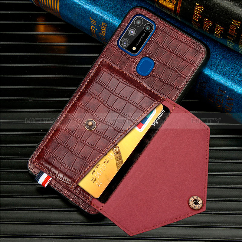 Funda Lujo Cuero Carcasa S01D para Samsung Galaxy M21s