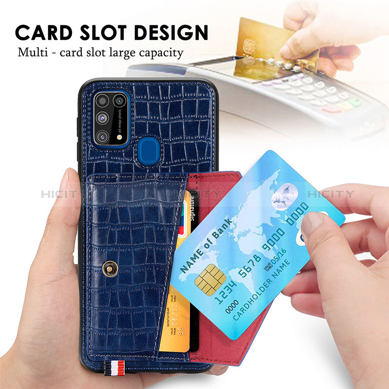 Funda Lujo Cuero Carcasa S01D para Samsung Galaxy M21s