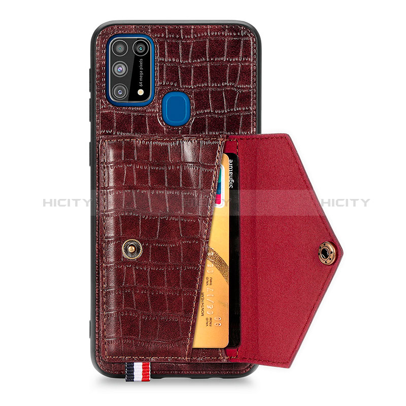 Funda Lujo Cuero Carcasa S01D para Samsung Galaxy M21s