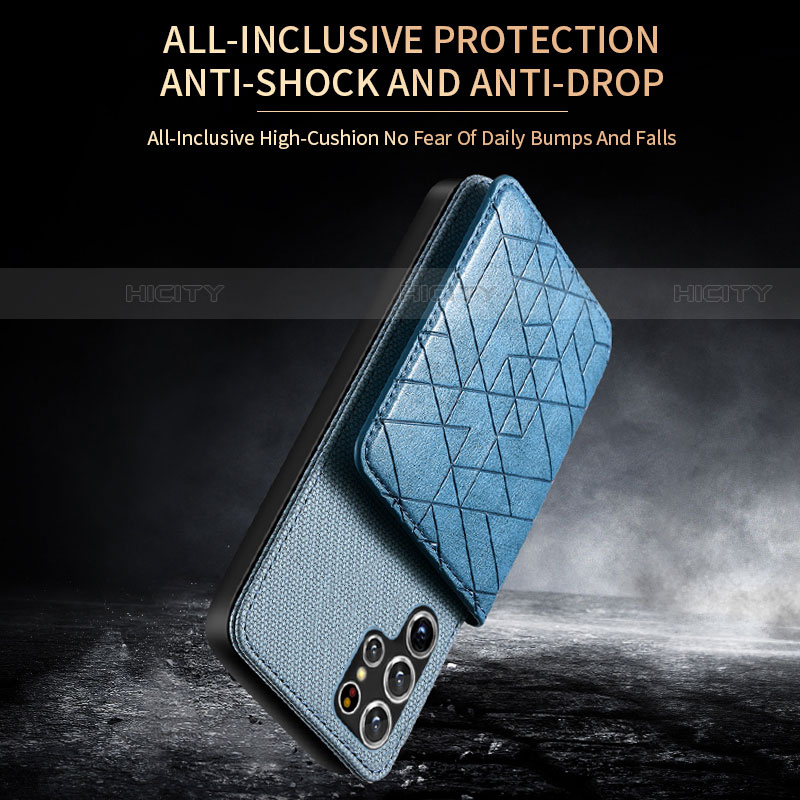 Funda Lujo Cuero Carcasa S01D para Samsung Galaxy S21 Ultra 5G