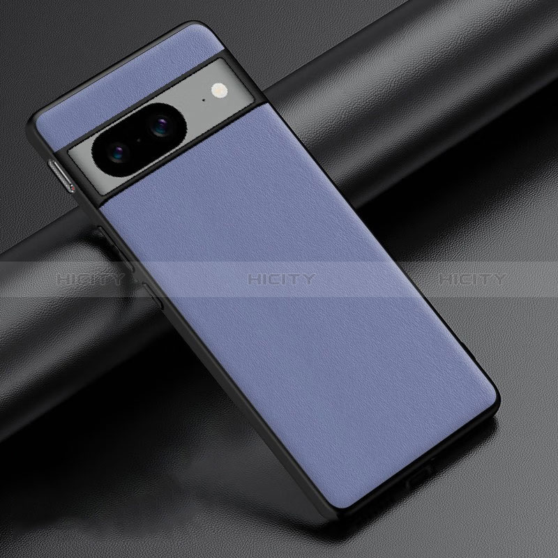 Funda Lujo Cuero Carcasa S02 para Google Pixel 8 5G Gris Lavanda