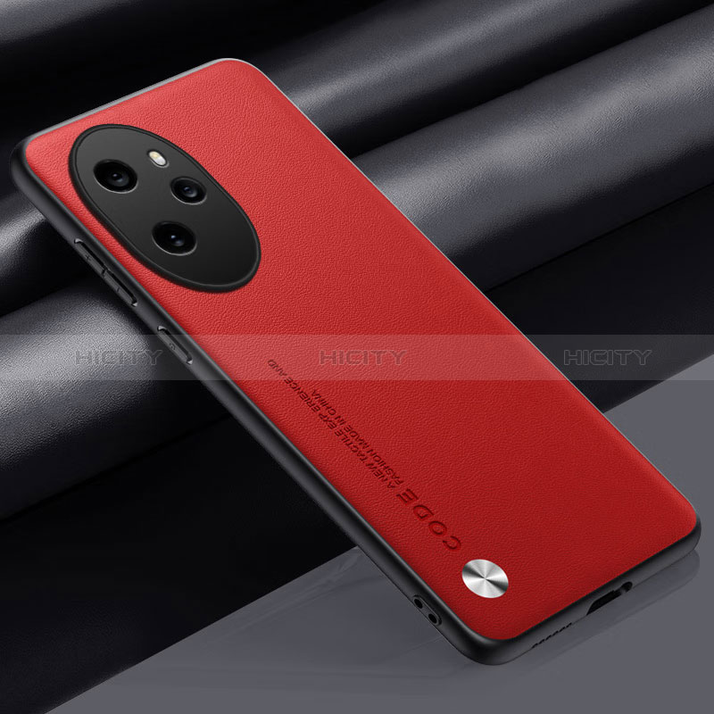 Funda Lujo Cuero Carcasa S02 para Huawei Honor 100 Pro 5G Rojo