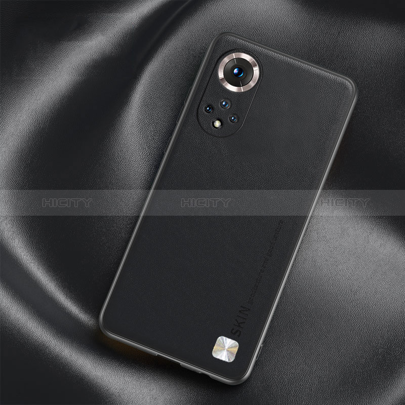 Funda Lujo Cuero Carcasa S02 para Huawei Honor 50 5G Negro